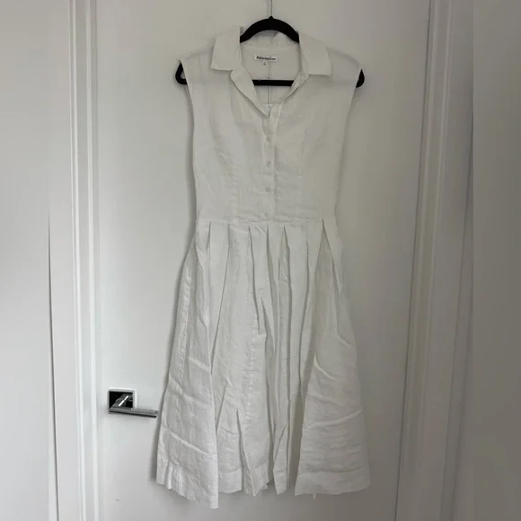 Reformation NWT 2 Prim Linen Dress